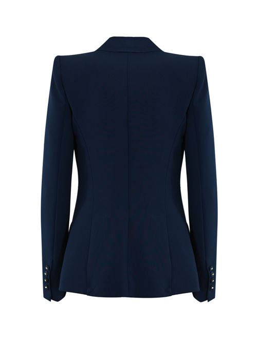 Giacca smoking in crepe con revers Elisabetta Franchi | GI13351E2DC8